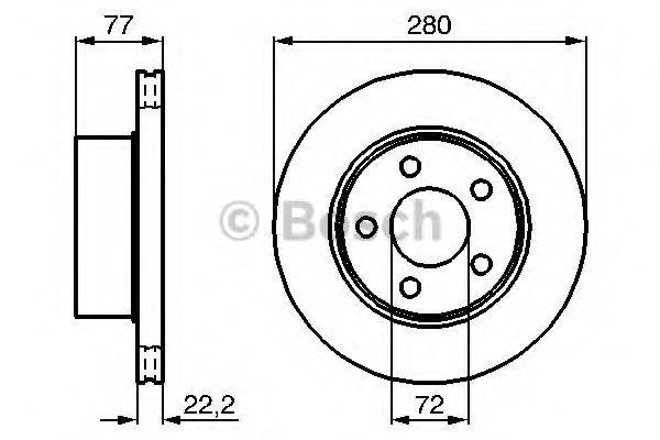 BOSCH 0986478694 гальмівний диск