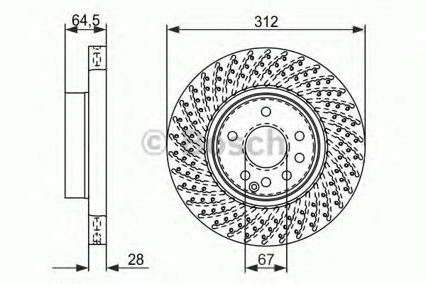 BOSCH 0986479072 гальмівний диск