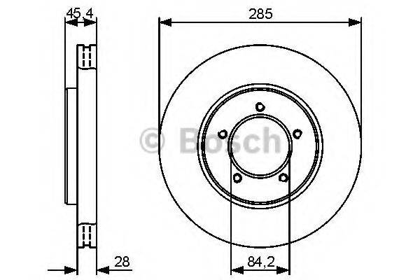 BOSCH 0986479427 гальмівний диск