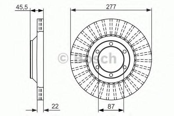 BOSCH 0986479702 гальмівний диск