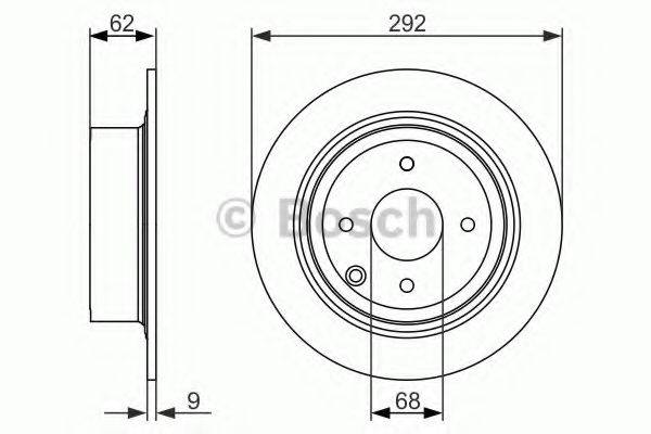 BOSCH 0986479742 гальмівний диск