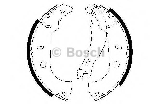 BOSCH 0986487255 Комплект гальмівних колодок