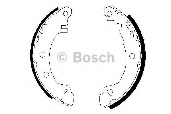 BOSCH 0986487289 Комплект гальмівних колодок