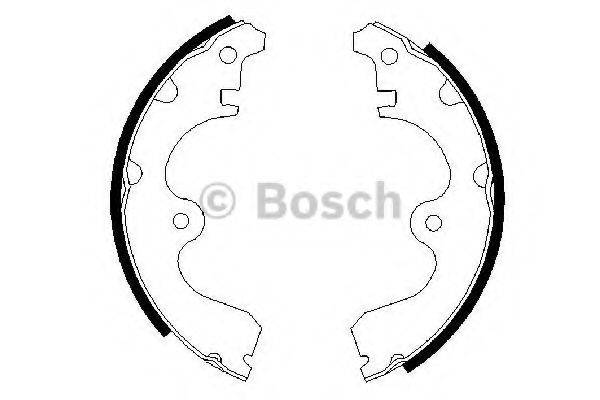 BOSCH 0986487298 Комплект гальмівних колодок