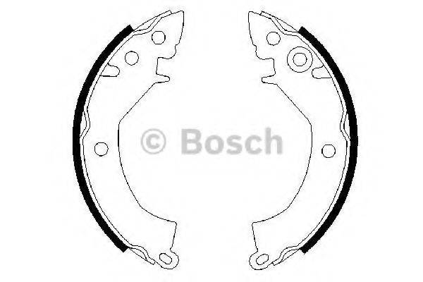 BOSCH 0986487335 Комплект гальмівних колодок