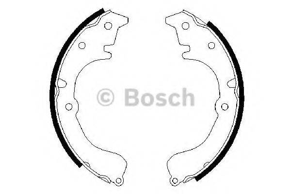 BOSCH 0986487453 Комплект гальмівних колодок