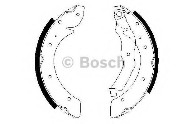 BOSCH 0986487528 Комплект гальмівних колодок