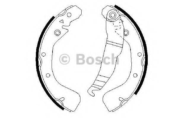 BOSCH 0986487554 Комплект гальмівних колодок