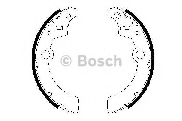 BOSCH 0986487676 Комплект гальмівних колодок