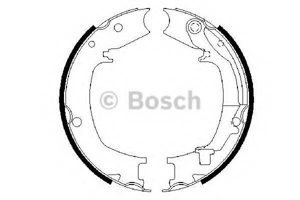 BOSCH 0986487711 Комплект гальмівних колодок, стоянкова гальмівна система