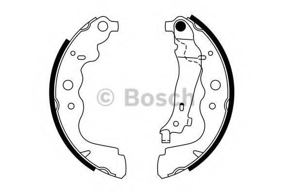 BOSCH 0986487754 Комплект гальмівних колодок