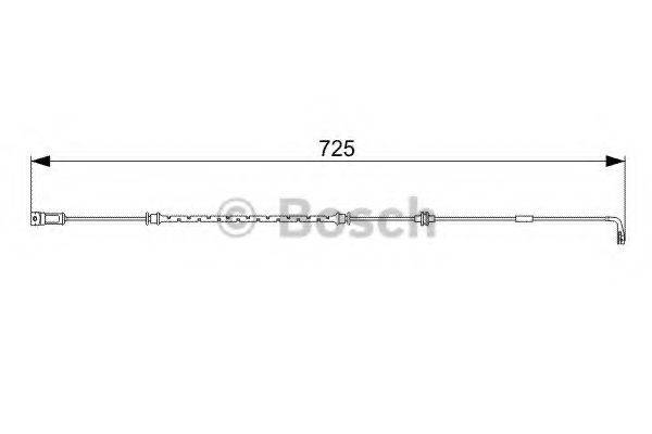 BOSCH 1987473017 Сигналізатор, знос гальмівних колодок