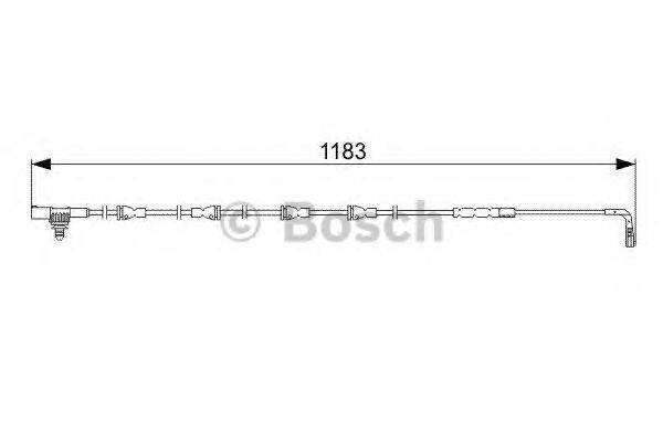 BOSCH 1987473031 Сигналізатор, знос гальмівних колодок