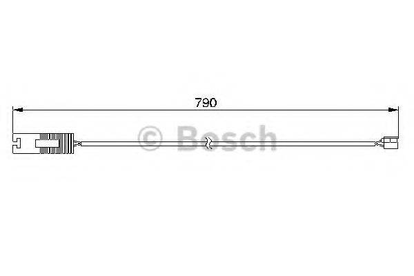 BOSCH 1987474926 Сигналізатор, знос гальмівних колодок