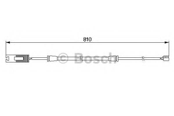 BOSCH 1987474957 Сигналізатор, знос гальмівних колодок