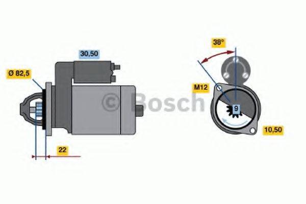 BOSCH 0001107044 Стартер