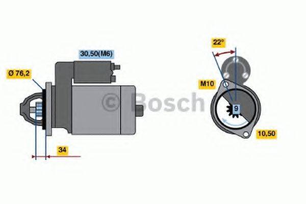 BOSCH 0001107070 Стартер