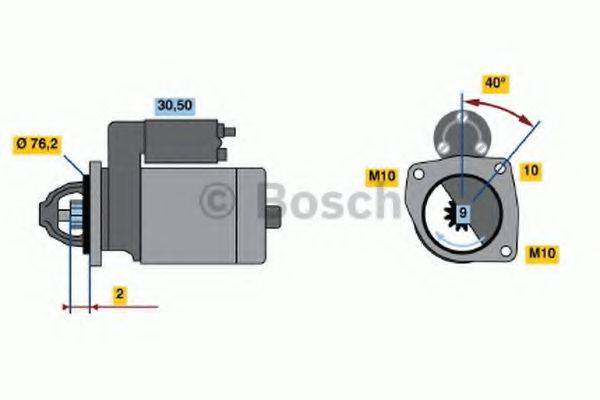 BOSCH 0001107076 Стартер