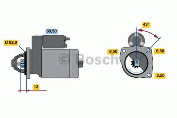 BOSCH 0001108024 Стартер