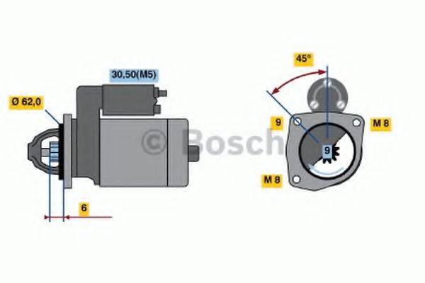 BOSCH 0001108138 Стартер