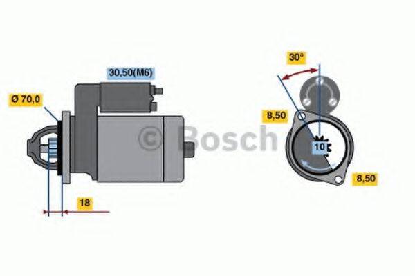 BOSCH 0001108217 Стартер