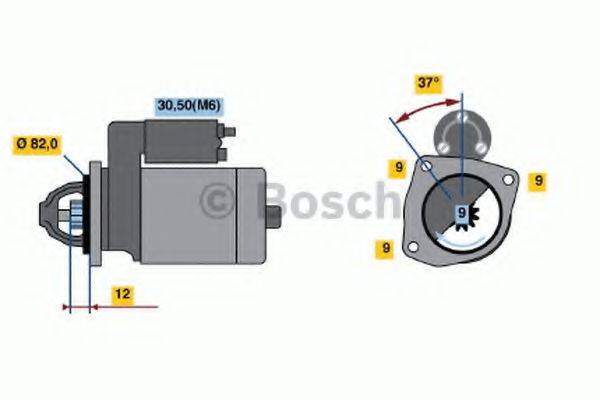 BOSCH 0001109268 Стартер