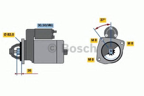 BOSCH 0001109334 Стартер