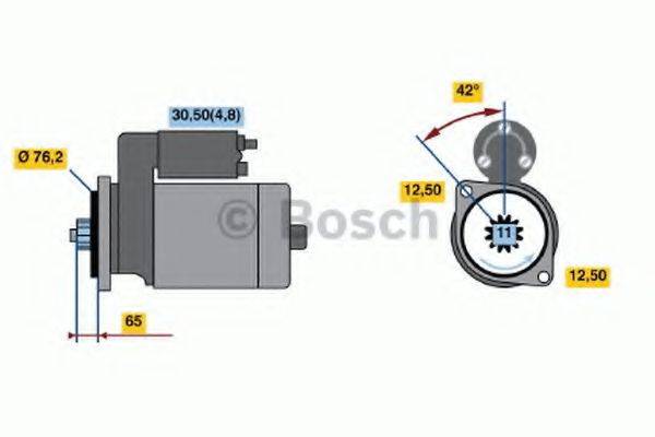 BOSCH 0001123038 Стартер