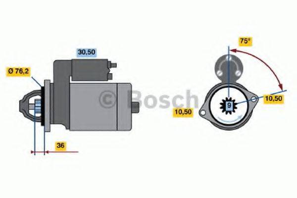 BOSCH 0001212208 Стартер