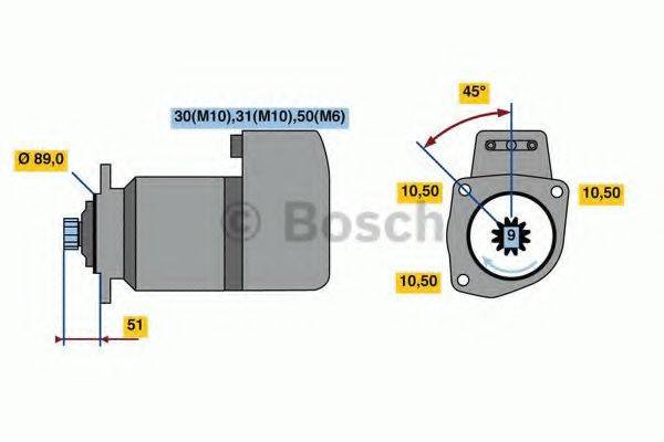 BOSCH 0001416024 Стартер