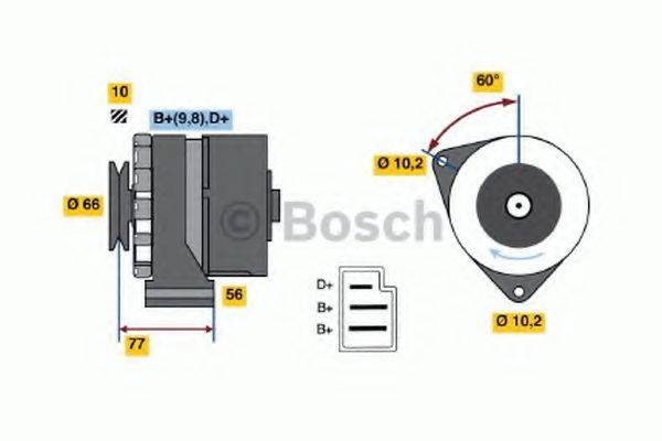 BOSCH 0986031400 Генератор