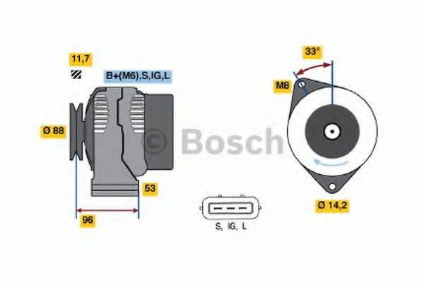 BOSCH 0123325008 Генератор