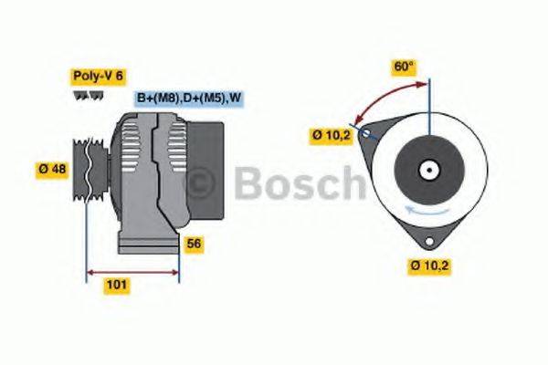 BOSCH 0123500001 Генератор