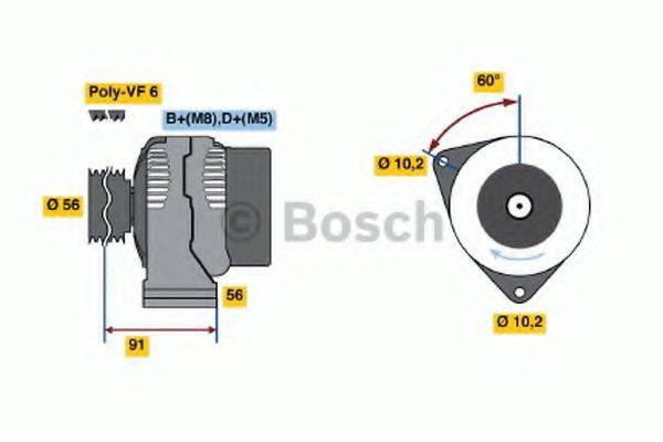 BOSCH 0123520010 Генератор