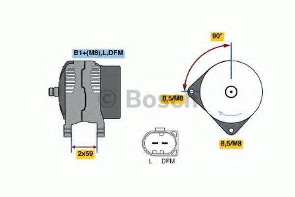 BOSCH 0124325032 Генератор