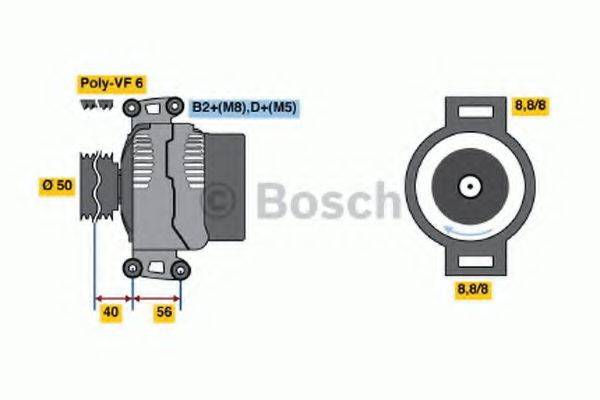 BOSCH 0124325105 Генератор