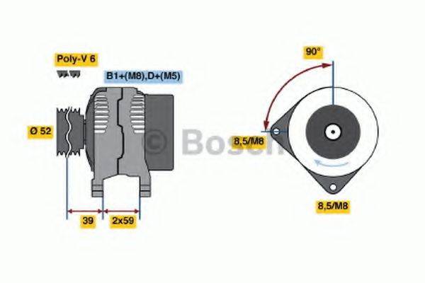 BOSCH 0124515090 Генератор