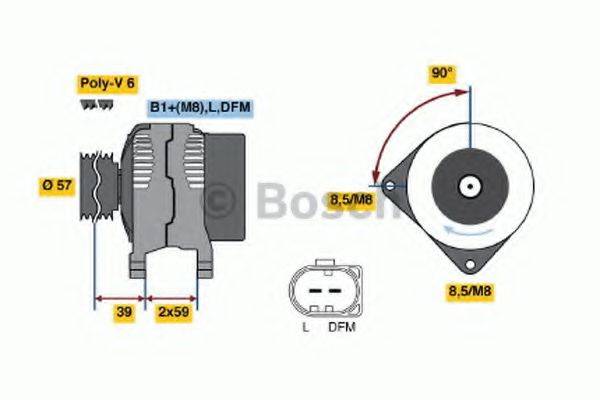 BOSCH 0124525094 Генератор