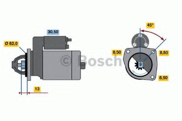 BOSCH 0986010330 Стартер