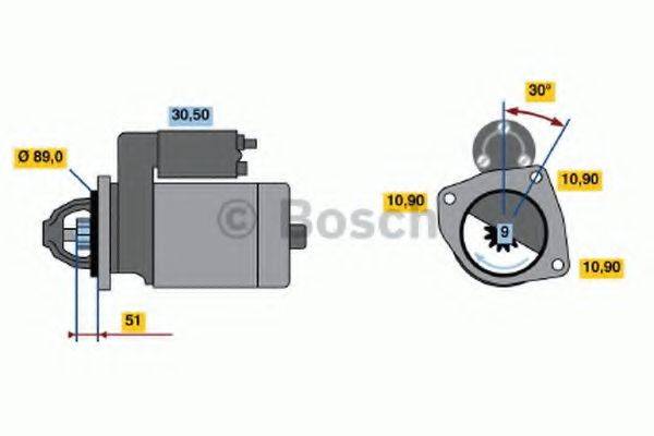 BOSCH 0986011240 Стартер