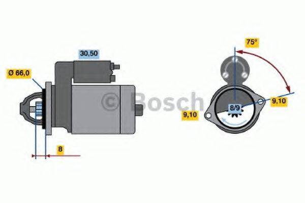 BOSCH 0986014350 Стартер