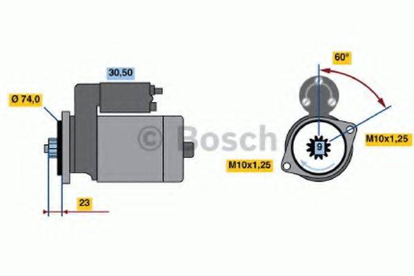 BOSCH 0986014511 Стартер