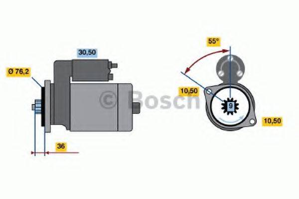 BOSCH 0986016370 Стартер