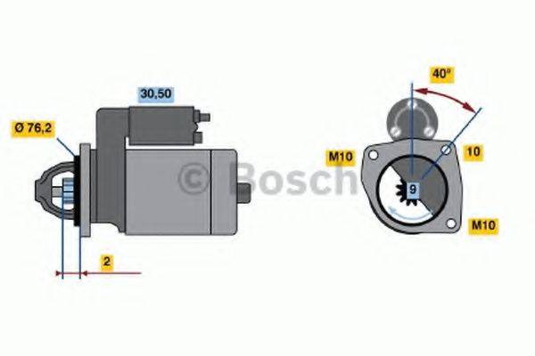 BOSCH 0986016660 Стартер