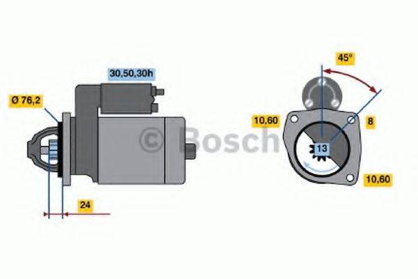 BOSCH 0986017180 Стартер