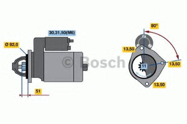 BOSCH 0986020340 Стартер