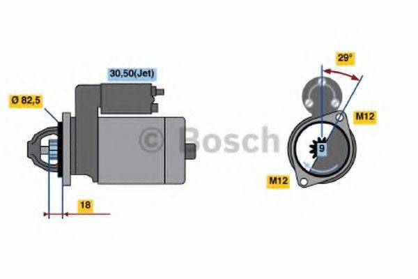 BOSCH 0986021610 Стартер