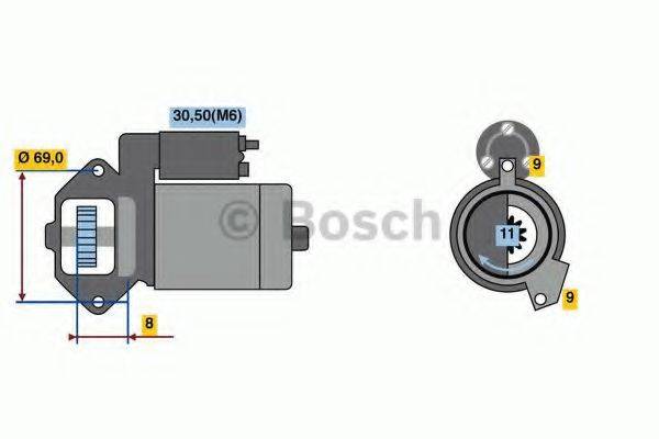 BOSCH 0986022020 Стартер