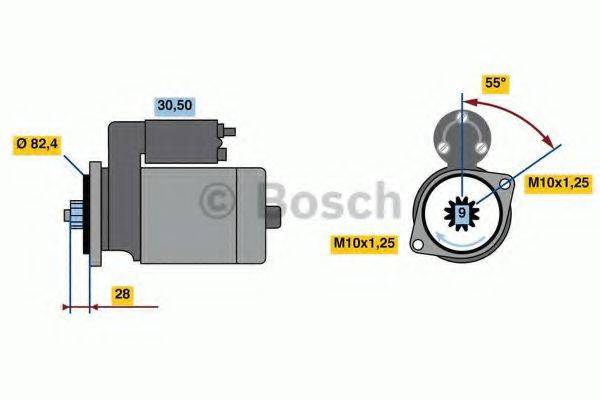 BOSCH 0986022820 Стартер