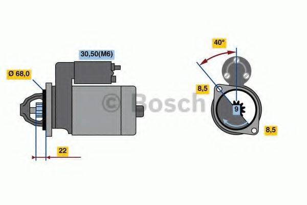 BOSCH 0986023660 Стартер